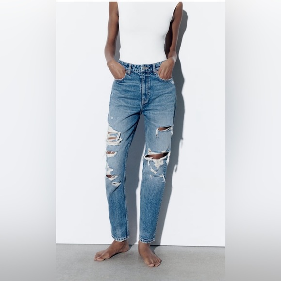 Zara Denim - ZARA High-Rise Mom Jeans